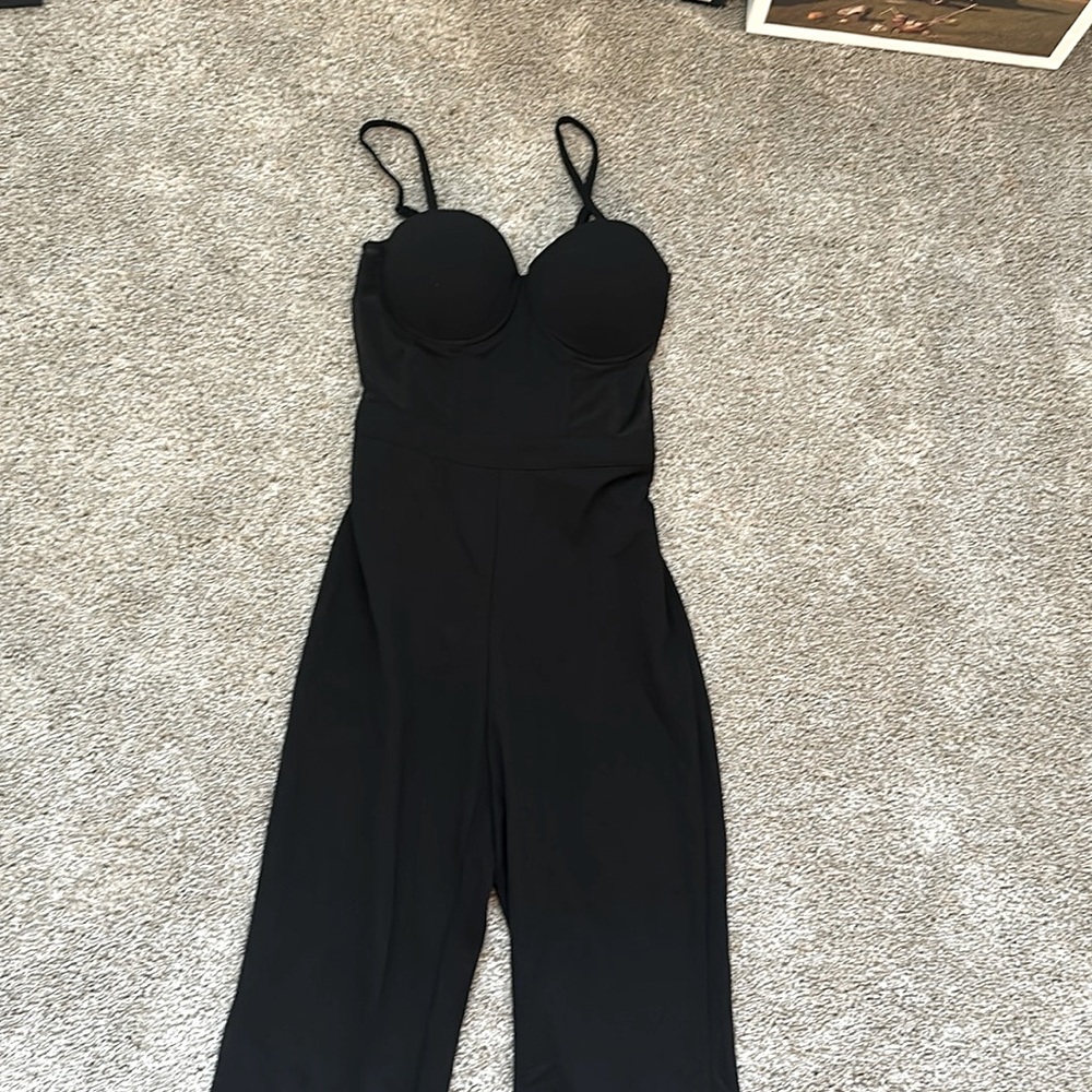 Windsor black one piece. Pants and corset